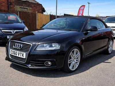 Used Audi A3 Cabriolet S-Line 140 HP (102 kW) 2010 Black Cabriolet