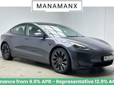 Grey Used 2022 Tesla Model 3 Performance Sedan | £19,590 (Fair price)