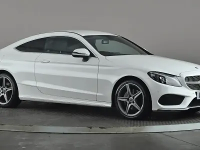Used Mercedes C200 AMG line 184 HP (135 kW) 2018 White Coupe