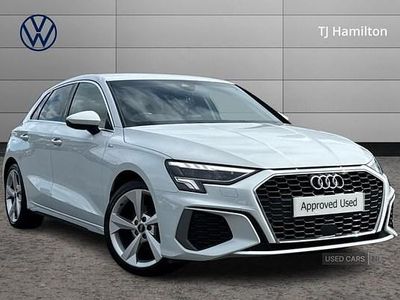 Used Audi A3 S-Line 2023 White Hatchback