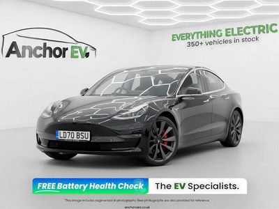 Used Tesla Model 3 Performance 461 kW (627 HP) 2020 Black Sedan
