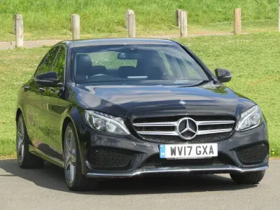 Używany Mercedes C220 AMG line 2017 Czarny Sedan/Limuzyna