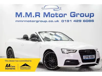 Used Audi A5 Cabriolet S-Line 150 HP (110 kW) 2016 White Cabriolet