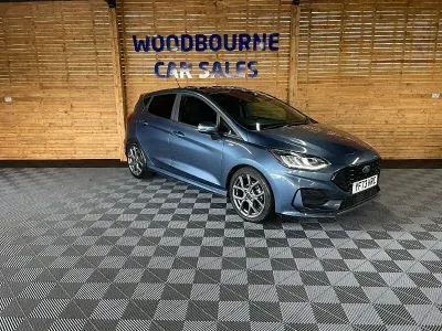 Used Ford Fiesta ST-Line 123 HP (90 kW) 2023 Blue Hatchback