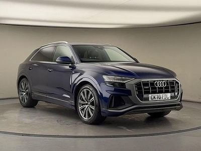 Navarra blue metallic/navarra blue metallic Used 2020 Audi Q8 S-Line SUV | £35,850 (Super price)