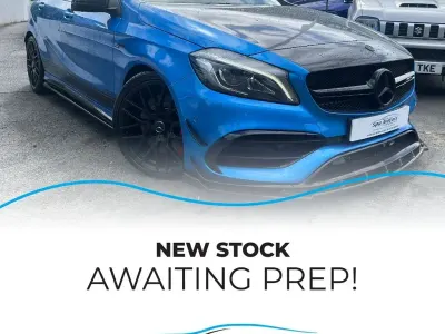Used Mercedes A45 AMG AMG 381 HP (280 kW) 2015 Blue Hatchback