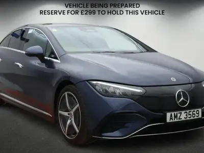 Used Mercedes EQE300 AMG line 180 kW (245 HP) 2023 Sodalite blue  metallic finish Sedan