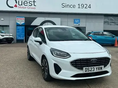 Used Ford Fiesta Titanium X 125 HP (91 kW) 2023 White Hatchback