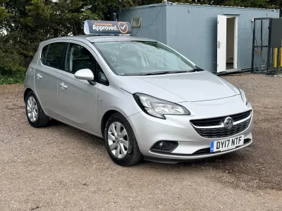 Used Vauxhall Corsa Design Edition 90 HP (66 kW) 2017 Silver Hatchback