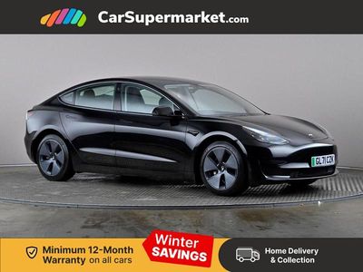 Black Used 2021 Tesla Model 3 Standard Range Sedan | £17,697 (Fair price)