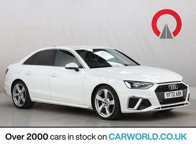 White Used 2022 Audi A4 S-Line Sedan | £21,400 (Fair price)