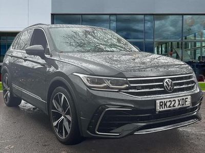Dolphin grey metallic Used 2022 VW Tiguan R-line SUV | £27,887 (Fair price)