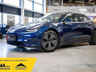 Used Tesla Model 3 Long Range AWD 366 kW (498 HP) 2020 Blue Sedan
