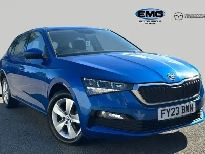 Used Skoda Scala SE 110 HP (80 kW) 2023 Blue Hatchback