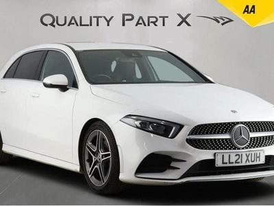 Used Mercedes A180 AMG line 136 HP (100 kW) 2021 White Hatchback