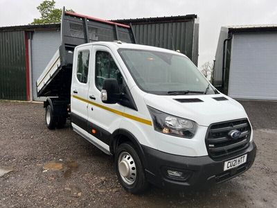 used Ford Transit 2.0 EcoBlue 130ps Double Crew cab tipper nice spec PLUS VAT