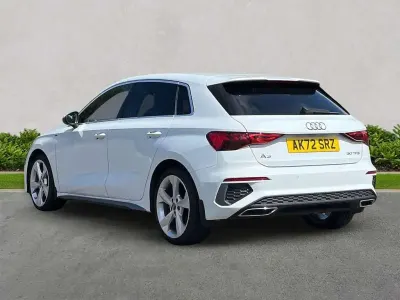 Used Audi A3 S-Line 108 HP (79 kW) 2022 White Sedan