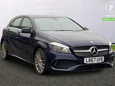 Used Mercedes A180 AMG line 109 HP (80 kW) 2017 Blue Hatchback
