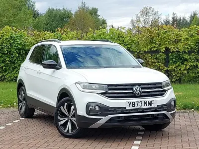 Used VW T-Cross Black Edition 110 HP (80 kW) 2024 White SUV