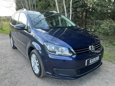 Used VW Touran SE 105 HP (77 kW) 2013 Blue MPV
