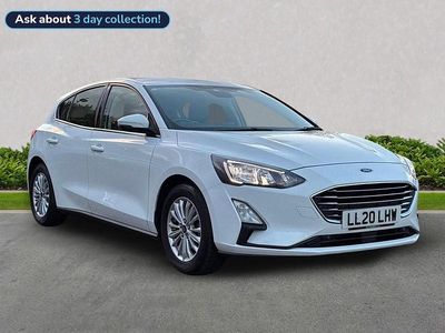 White Used 2020 Ford Focus Titanium Hatchback | £11,917 (Fair price)