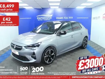 Used Vauxhall Corsa SRi 100 HP (73 kW) 2021 Grey Hatchback