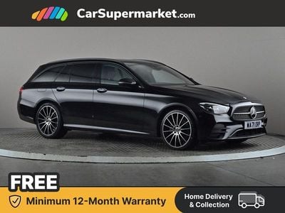 Black Used 2021 Mercedes E300 AMG line Estate | £26,176 (A bit pricey)