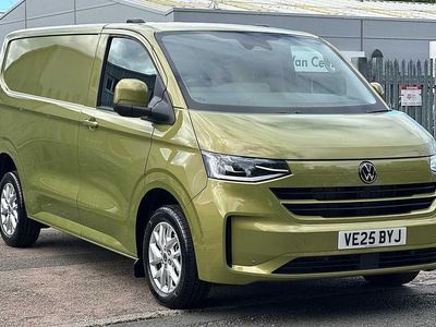 Warm green metallic Used 2025 VW Transporter Pro Van | £34,500 (Expensive)
