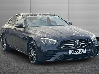 Begagnad Mercedes E200 AMG line 200 HK (147 kW) 2022 Blå Sedan