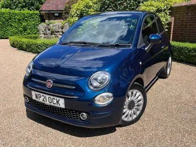 Used Fiat 500 Lounge 70 HP (51 kW) 2021 Blue Hatchback