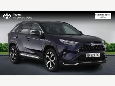 Begagnad Toyota RAV4 Premium 2022 Blå SUV