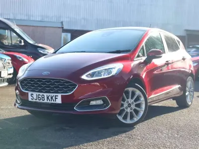 Used Ford Fiesta Vignale 125 HP (91 kW) 2018 Red Hatchback