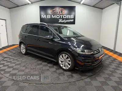 Used VW Touran R-line 150 HP (110 kW) 2018 Black MPV