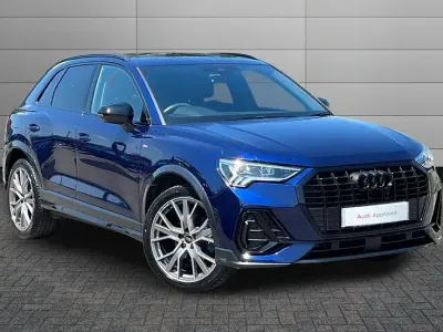 Used Audi Q3 Black Edition 150 HP (110 kW) 2024 Navarra blue SUV