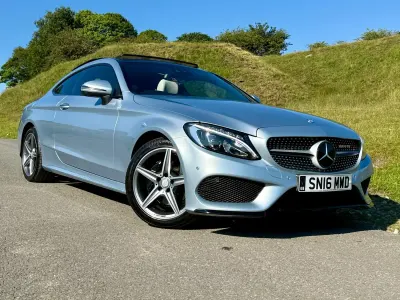 Used Mercedes C200 AMG Line Premium Plus 2016 Silver Coupe