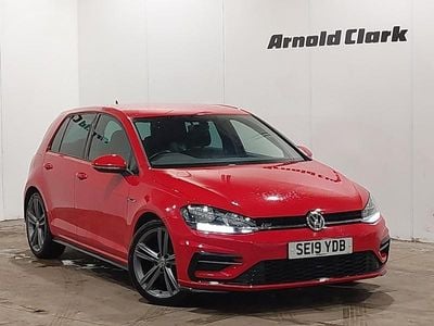 Red Used 2019 VW Golf VII R-line Hatchback | £16,498 (Fair price)