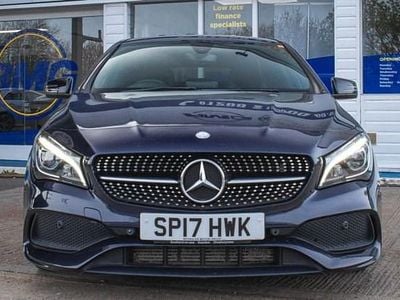 Used Mercedes CLA200 Shooting Brake AMG line 136 HP (100 kW) 2017 Blue Estate