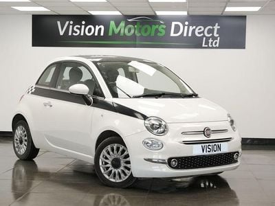 White Used 2018 Fiat 500 Lounge Hatchback | £6,740 (Fair price)