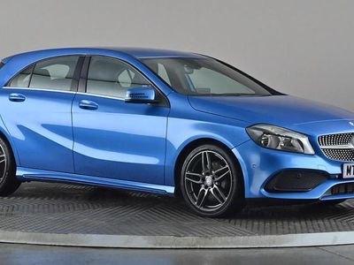 Used Mercedes A180 AMG line 109 HP (80 kW) 2016 Blue Hatchback