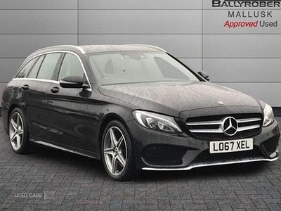 Used Mercedes C250 AMG line 204 HP (150 kW) 2017 Black Estate