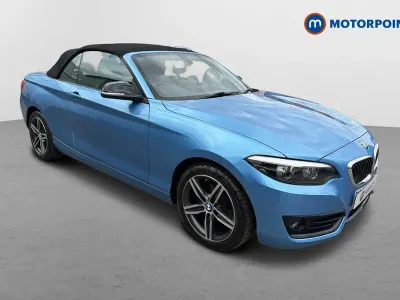 Used BMW 218 Sport Line 2017 Blue Cabriolet