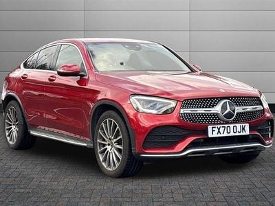 Used Mercedes GLC220 AMG Line Premium 194 HP (142 kW) 2020 Red Coupe