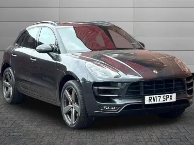 Used Porsche Macan Turbo 400 HP (294 kW) 2017 Agate grey SUV