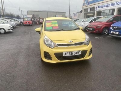 Used Kia Rio 2015 Yellow Hatchback