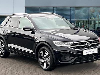 Deep black pearl Used 2025 VW T-Roc R-line SUV | £27,473 (Fair price)