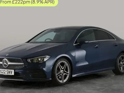 Used Mercedes CLA180 AMG line 136 HP (100 kW) 2022 Blue Sedan