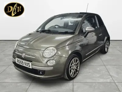 Used Fiat 500 69 HP (50 kW) 2009 Green Cabriolet