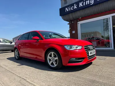 Used Audi A3 Black Edition 2016 Red Hatchback