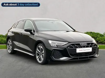 Used Audi A3 S-Line 147 HP (108 kW) 2025 Black Hatchback