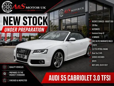 Used Audi S5 Cabriolet Performance 328 HP (241 kW) 2011 White Cabriolet